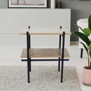 Modern yuvalama yan masa seti için iki toptan küçük sehpalar ev veya otel için oturma odası mobilya için giriş - Product Image 1