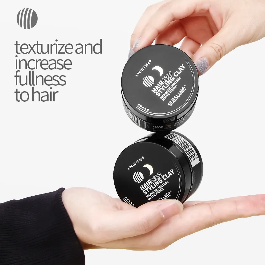 منتجات تصفيف الشعر من العلامة التجارية الدولية الخاصة المصنوعة من الصلصال غير اللامع للرجال والنساء