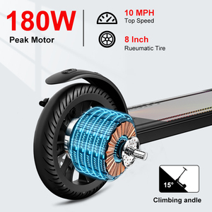 ODM OEM Tùy Chỉnh Trotinet Scooter Xe Máy Điện Flipper Zero 24V Kid Thanh Niên 180W Điện Xe Tay Ga Cho Thanh Thiếu Niên - Product Image 3