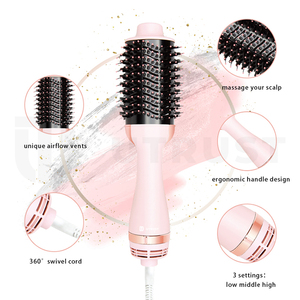 רב תפקודי <span class=keywords><strong>3</strong></span>-<span class=keywords><strong>In</strong></span>-<span class=keywords><strong>1</strong></span> חם אוויר מברשת סלון Cepillo Secador שלילי יון צעד אחד שיער מייבש מעניק נפח - Product Image 2
