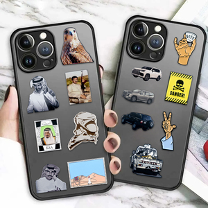 In Stock Oman Saudi Qatar Metal Mobile Sticker Pin Design <strong>Badge</strong> <strong>3M</strong> Adhesive Sticker Pin for Phone Case - Product Image 2