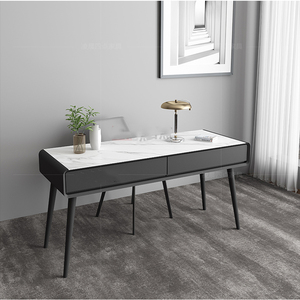 Latest Office <strong>Table</strong> Designs Wooden Melamine Desk with Drawers Marble <strong>Computer</strong> Study Desk Home Furniture - Product Image 4
