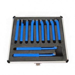 Lathe <strong>Tools</strong> Mechanical Machine <strong>Tool</strong> Bit 11pcs <strong>Manual</strong> Holder Cutting <strong>Tool</strong> <strong>Set</strong> Carbide Tip External <strong>Turning</strong> Boring Bit - Product Image 1