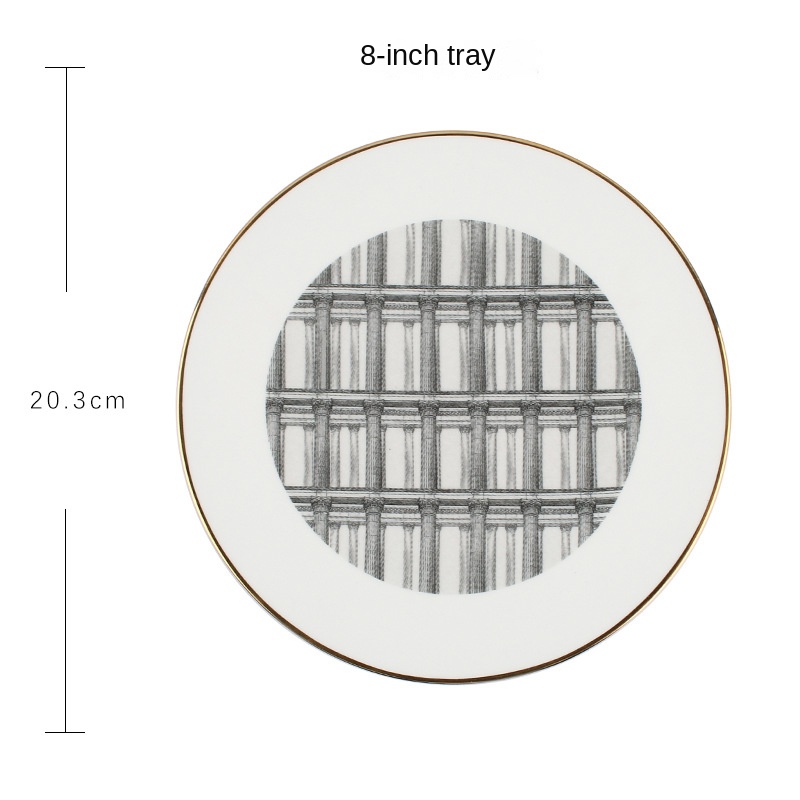 Disque blanc de 8 pouces