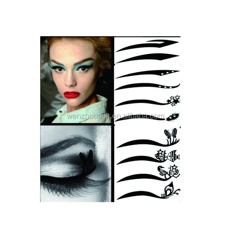 Wasser transfer Lidschatten Tattoo Eyeliner Tattoo Aufkleber für Party