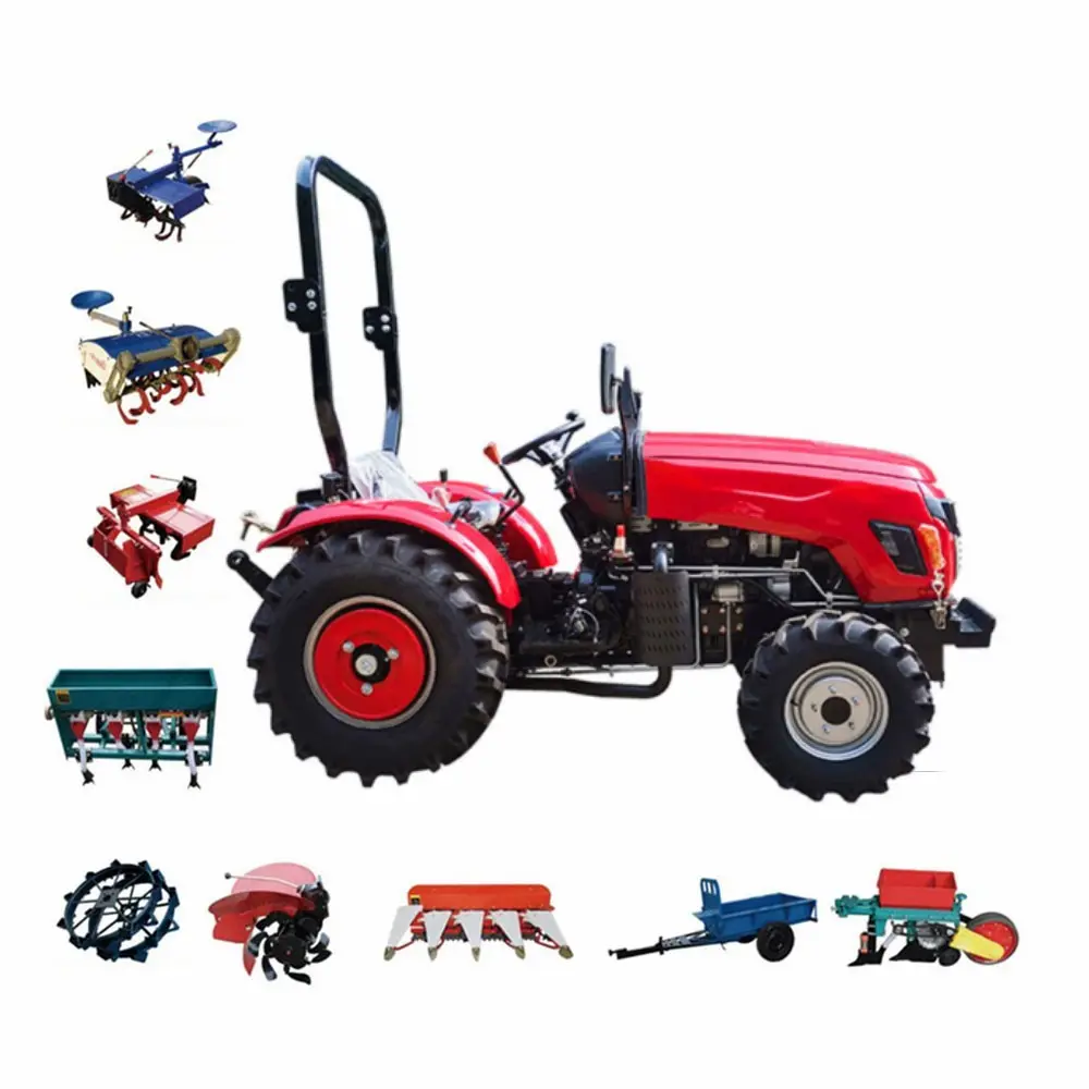 Luyu-Tractor ligero de campo de arroz, máquina de Tractor agrícola, equipo de granja, juego, 50HP 80Hp, gran oferta