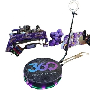 摄像机360照相亭自动旋转360照相亭Ca租赁电池可选发光二极管充气和配件 - Product Image 1