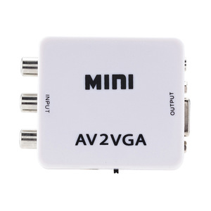 BAJEAL AV a VGA 1080P 60Hz AV2VGA convertidor CVBS/AV/RCA a VGA adaptador de vídeo para Monitor de TV