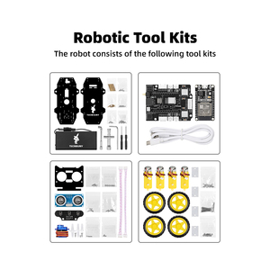 Tscinbuny Kit combinazione casuale ruota di gomma ESP32 WROOM32 scheda di sviluppo robotico funzioni di base Kit di strumenti per Arduino - Product Image 3