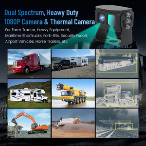 Vehicle IR Thermal Camera Night Vision Dual <strong>Display</strong> AI Human Vehicle Detection Anti-Glare Collision Alert for <strong>Cars</strong> Trucks OEMODM - Product Image 2