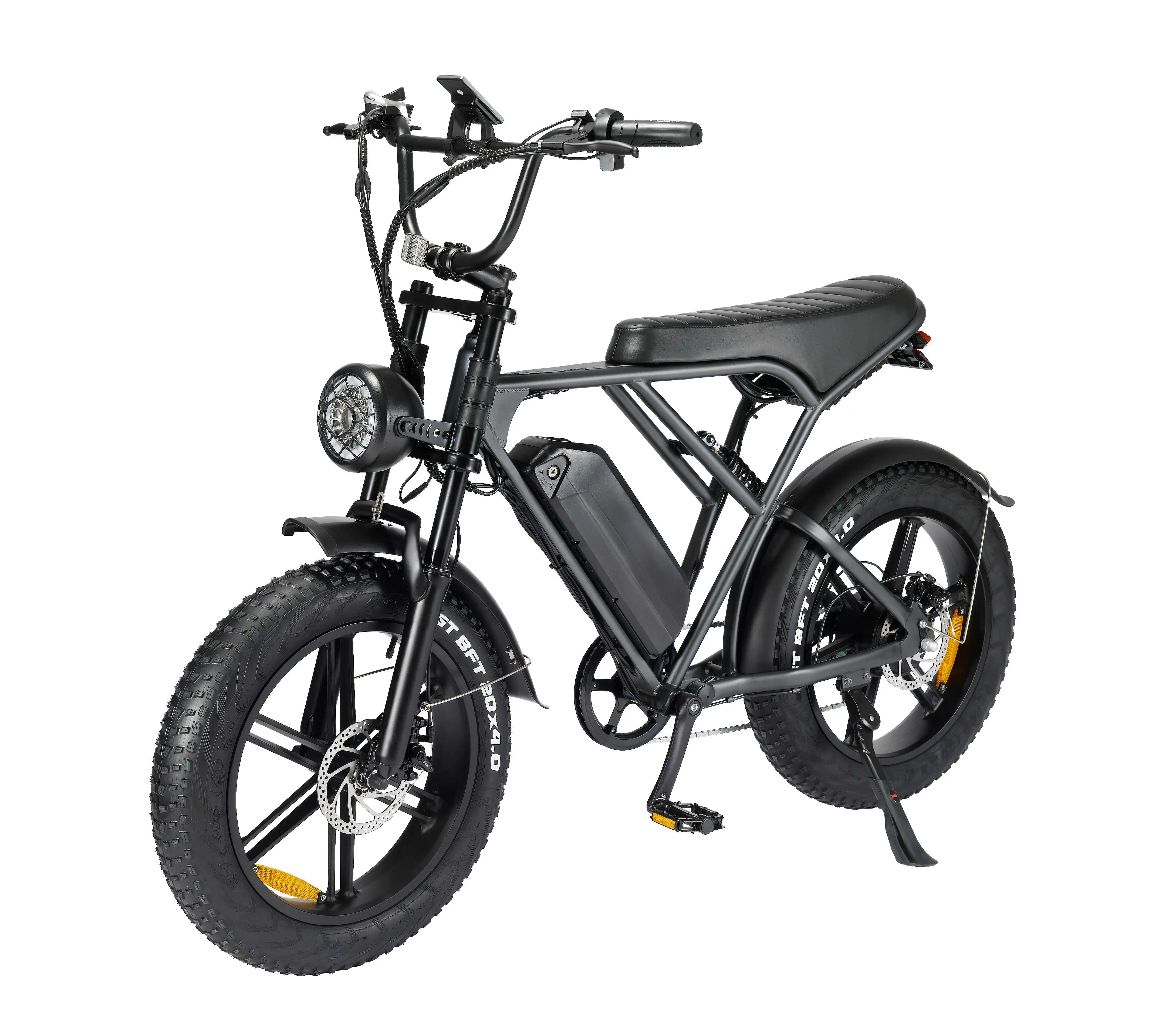 Vélo électrique OUXI H9 20 26 pouces, vélo électrique à gros pneus de 250W 750W 50 km/h, vélo de neige avec siège arrière, en stock au Royaume-Uni et aux États-Unis, bon marché