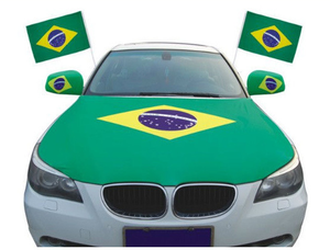 Ruiyuan Custom Size Logo Car Flag 45 * H30cm Brazil Window Car Flag Frame Can <strong>Be</strong> Parade Election Various Event Flags - Product Image 3