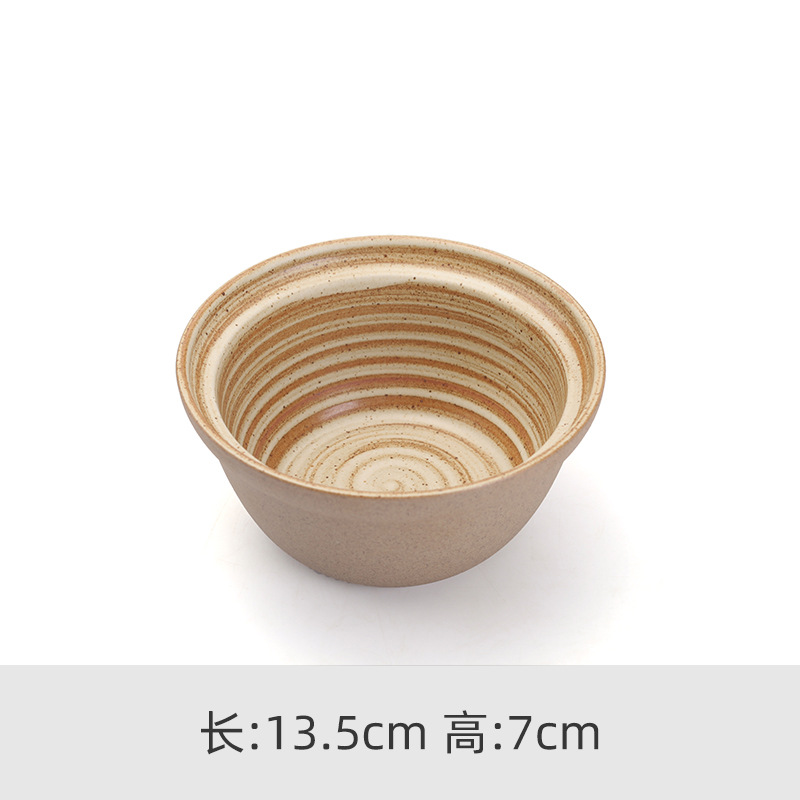 Plato hondo de arcilla con forma de sombrero para sopa, 13.5cm