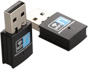 Desktop PC portatile finestre 10 8 7 XP MAC OS Wireless LAN scheda adattatore chiavetta USB 2.0 Dongle 300Mbps USB WiF adattatore - Product Image 3