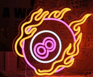 Logo personalizzato acrilico LED luce al Neon per negozio all'aperto auto Bar centro commerciale ospedale con Logo alieno arte Design gratuito