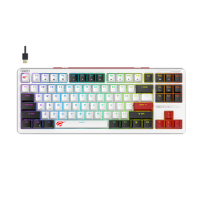哈维特KB902L 88键彩虹发光二极管背光电脑u盘有线游戏键盘彩色照明电脑机械键盘 - Product Image 1