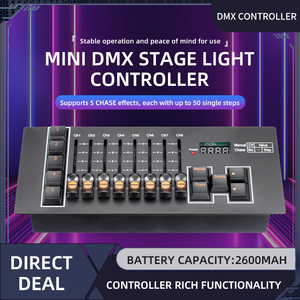 2025 Großhandel Mini Stage Light DMX-Beleuchtungs konsolen DMX DJ Light DJ-Controller 40-Kanal-Controller/DMX-Steuerung mit Akku - Product Image 3