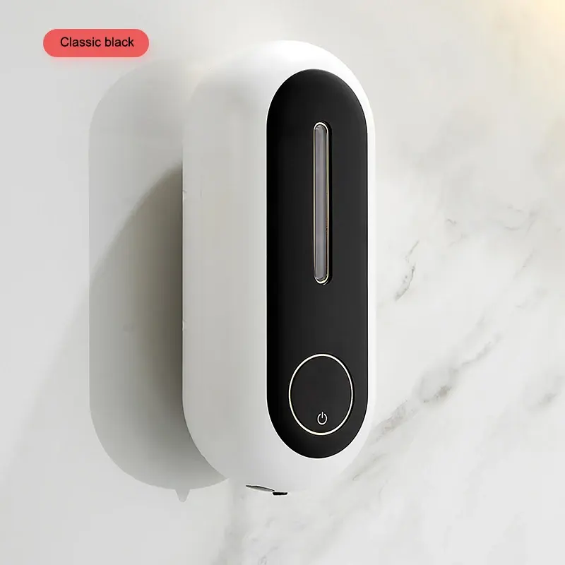 Novo Recarregável Wall Mounted Touchless Soap Dispenser Espuma Mão Livre Auto Dish Soap Dispenser para Banheiro E Cozinha