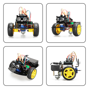 Tscinbuny 2WD Robot di sviluppo moduli elettronici e kit di formazione e creatore kit per Arduino kit di robotica programmabile