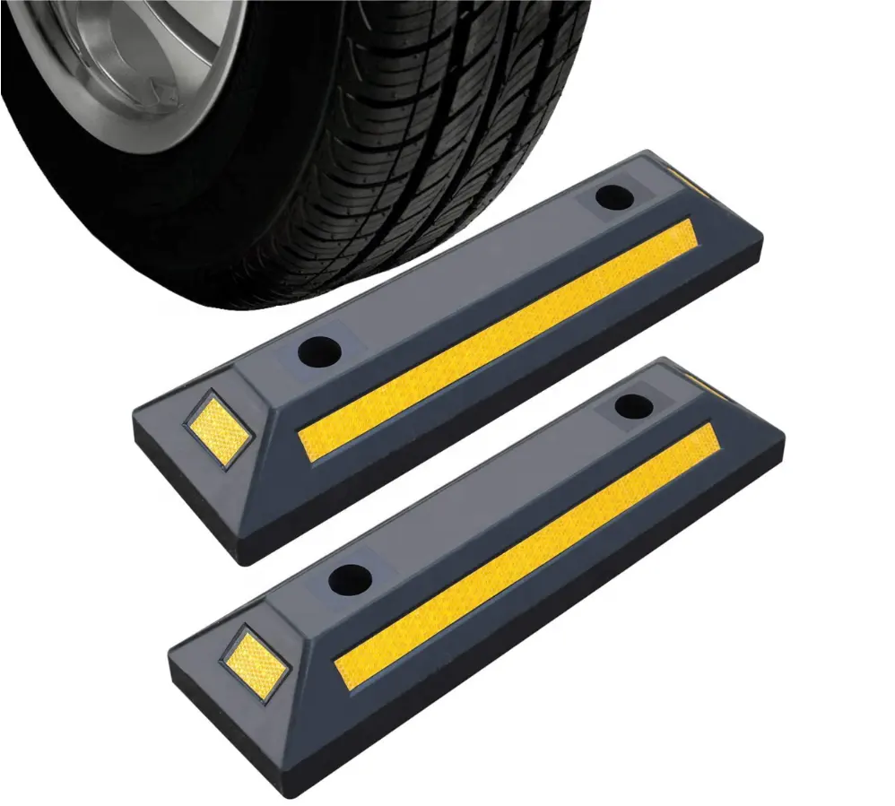 Hot Selling Vehicle Car Parking Curbs Rubber Wheel Stopper