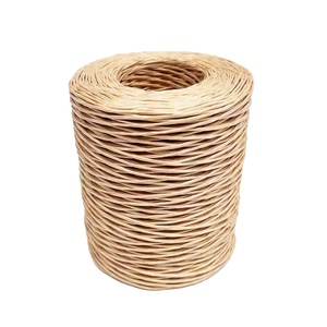 RIOOP Hot Selling Twisted Paper <strong>Raffia</strong> Rope 2 Strand 1Ply Paper <strong>Cord</strong> Rafia Ropes for Crochet 1mm 2mm 3mm
