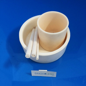耐火材料95 96 99高形/低形电弧刚玉陶瓷坩埚，用于熔化试验 - Product Image 3