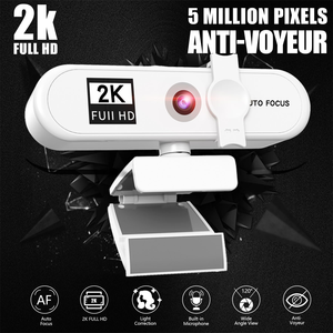Full HD 2K USB Webcam mit Mikrofons tativ für PC Live Video Web kamera Autofokus Kamera auf Computer USB Full HD Web kamera - Product Image 4
