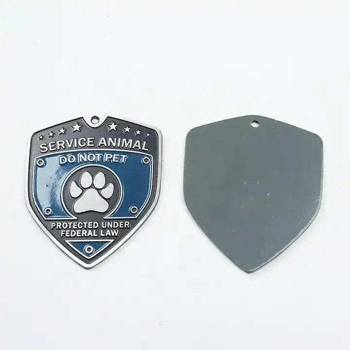 Дешевый изготовленный на заказ мягкий эмалированный логотип Алюминиевый металлический ошейник для собак бирки для продажи