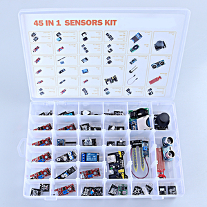 Tscinbuny elektronik modülü kiti DIY sensör öğrenme seti 45 in 1 sensörleri modülleri kiti Arduino için