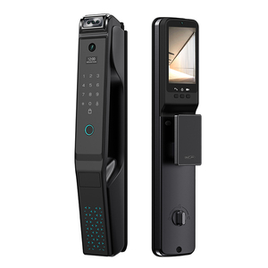 Tuya Smart Palm print <span class=keywords><strong>Intercom</strong></span> Türschloss Multifunktion automatik und Echtzeit für Home Secure Wifi Intelligentes Holztür schloss