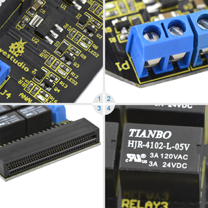 Keyestudio 4 vie 5V modulo relè scheda Breakout per Microbit - Product Image 2