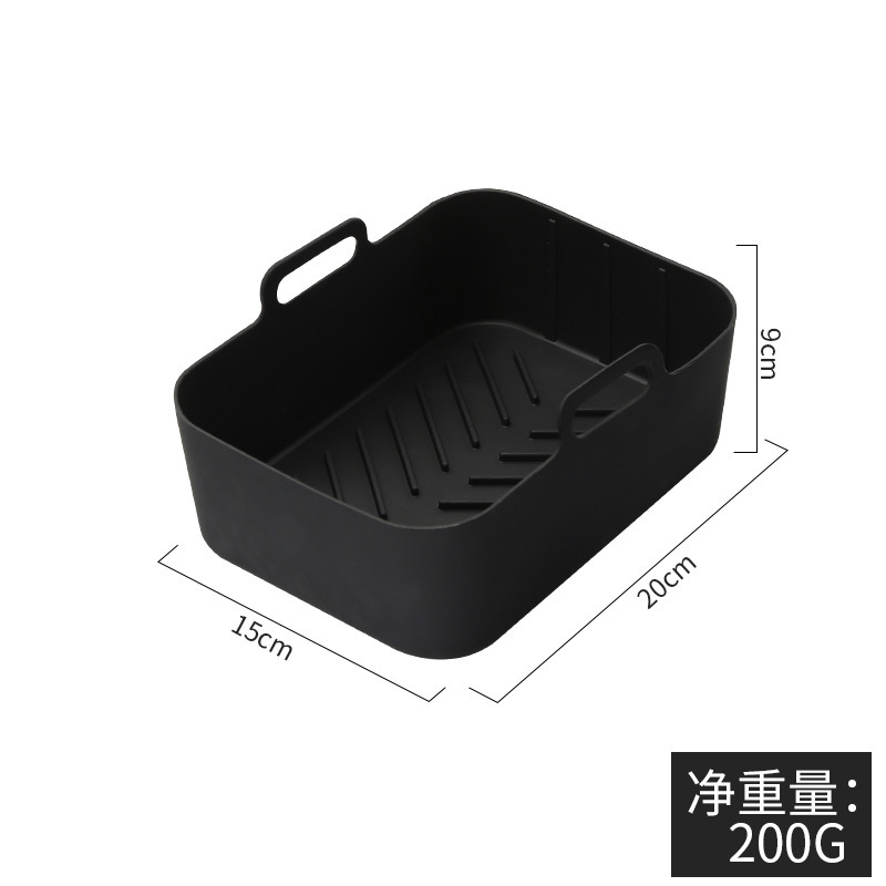 Poêle à frire en silicone 200g (noir)