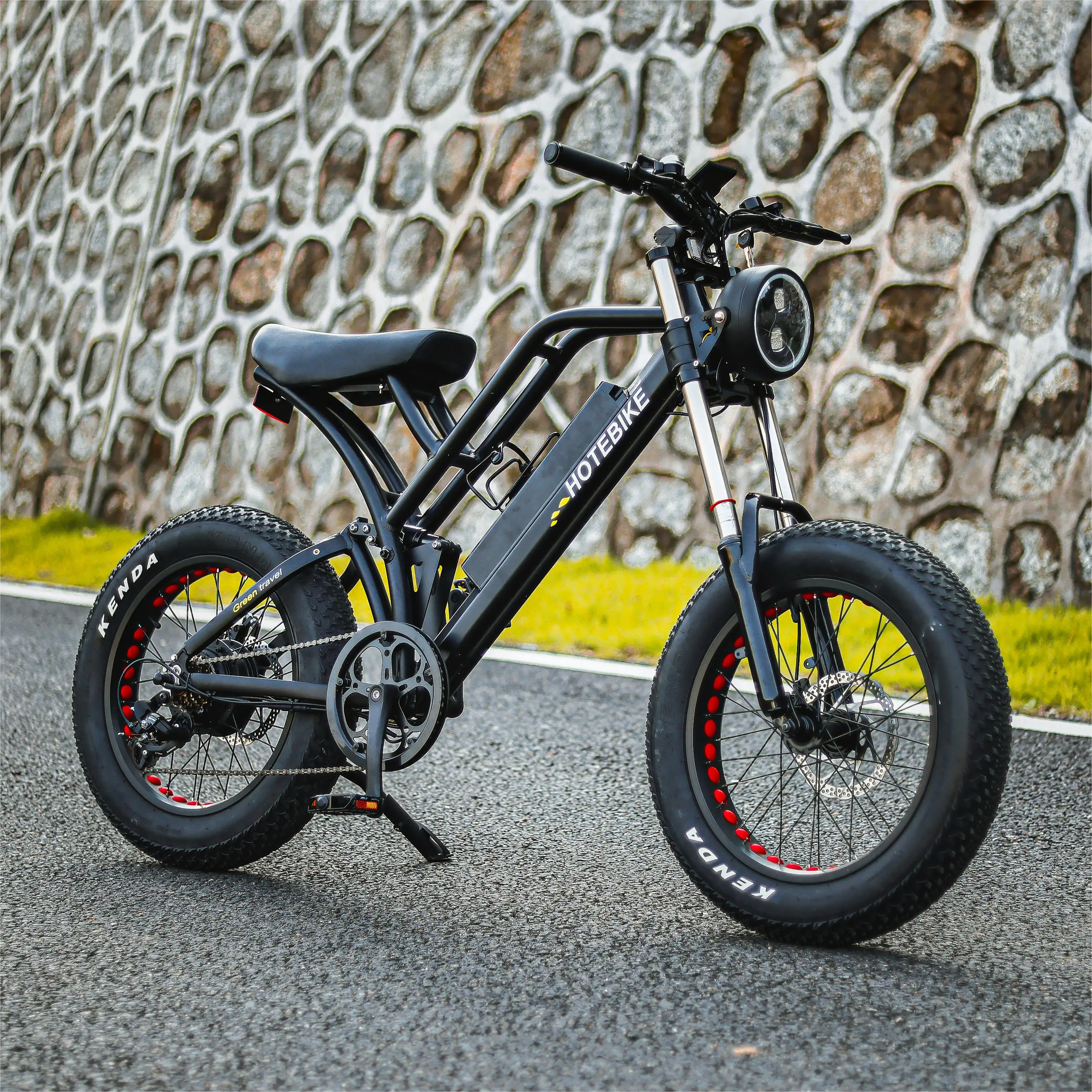 Süper 48V 500 W 750 W elektrikli bisiklet 20 inç yağ elektrikli bisiklet motoru alüminyum alaşımlı çerçeve e-bisiklet