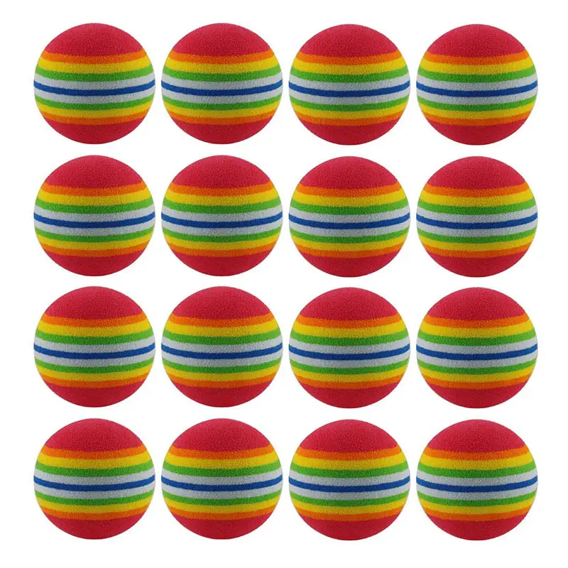 להתאמה אישית צבע ספוג גולף כדור חיצוני עיסוק הדרכה סיוע מקורה קשת EVA קצף גולף כדורי