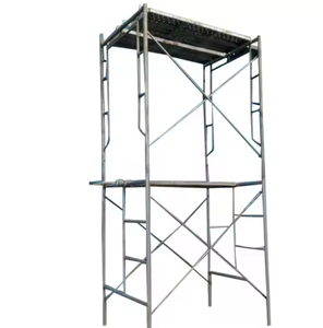 Andamio de portal de acero ligero de diseño europeo moderno con escalera galvanizada móvil de dos capas para talleres - Product Image 2