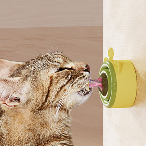 Novo Design gato lambe feliz hortelã bola alta e chata Brinquedo <span class=keywords><strong>Catnip</strong></span> Comestível Lambendo Bolas Snack Cat Lamber <span class=keywords><strong>Catnip</strong></span> ball Pet Chew Toy