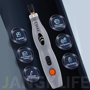 便携式3速电动磨床迷你旋转工具包，带附件手模磨床，用于磨削USB充电 - Product Image 1