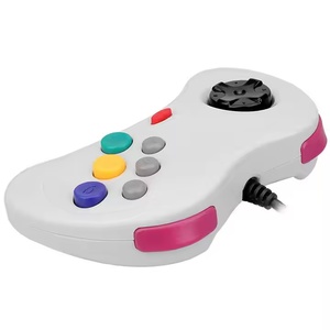 Gamepad con cable USB de 6 botones JoyPad Joystick Game Controller para Sega para Saturn System Style para PC para Mac Gaming Controller