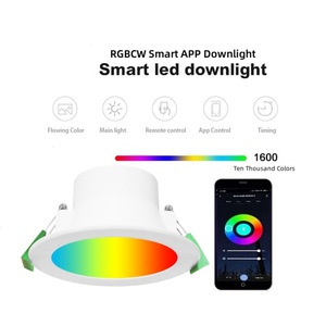 Ses kontrolü müzik Wifi Bluetooth Zigbee Google Alexa akıllı işık gömme yüz 10W RGB Cct saa led akıllı aşağı işık - Product Image 2