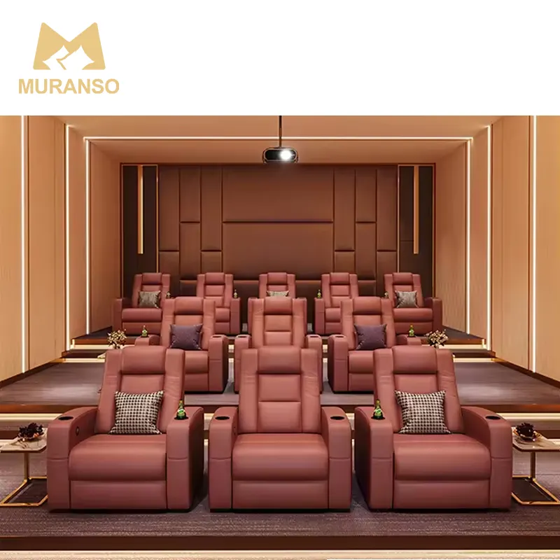 Cadeira VIP Cinema Assentos Reclinável Filme Home Theater Sofá Cadeira Móveis para Sala de Estar
