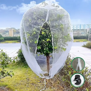 Large <strong>Garden</strong> <strong>Netting</strong> Cover with Zipper Drawstring Gardenhouse Insect <strong>Netting</strong> Bird Plant Barrier Screen - Product Image 1