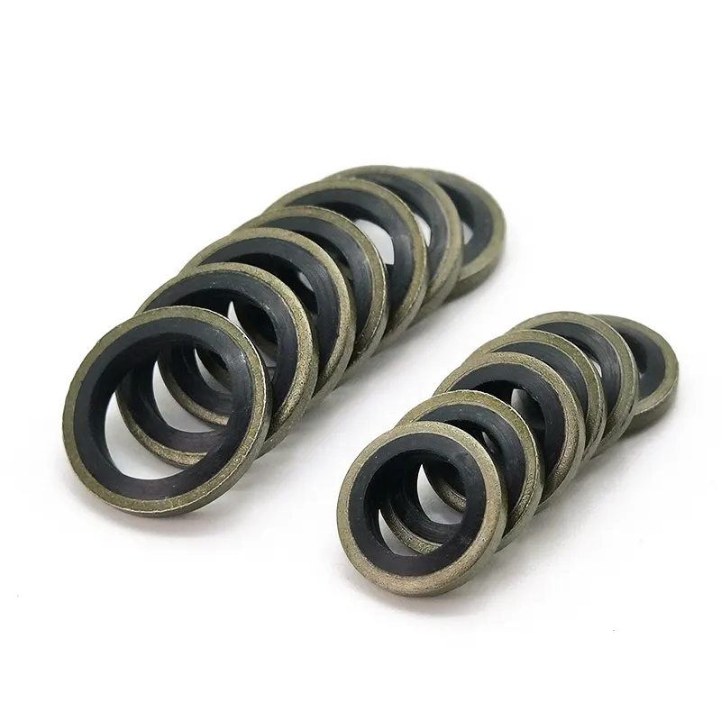 G1/2'' Inch Self-centering Pressure Combine Washer Seals Hydraulic Metal NBR Bonded Sealing Fat Washers