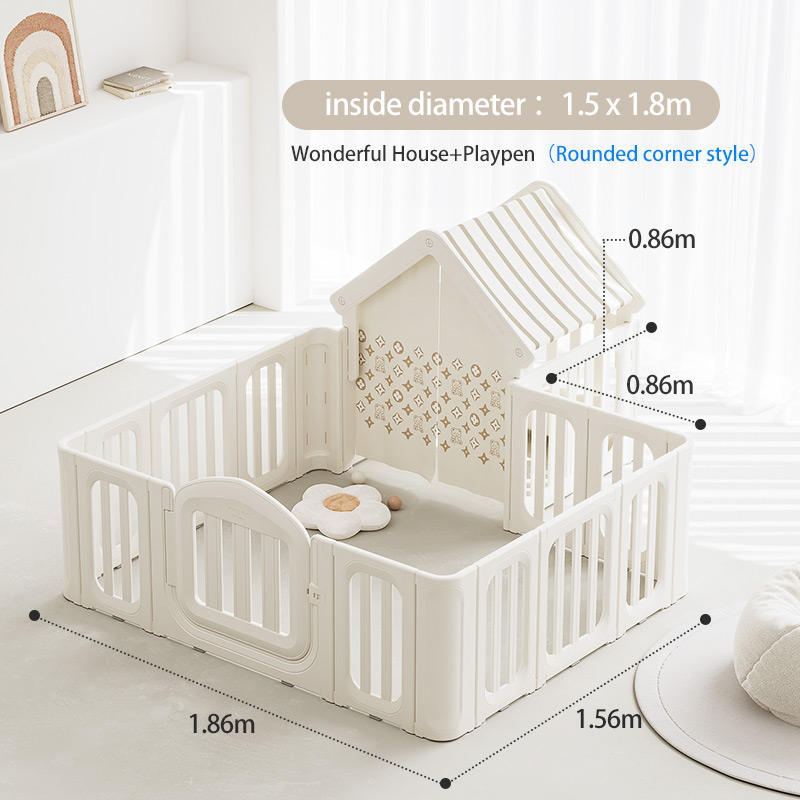 1.5x1.8m-avec maison-Coin arrondi