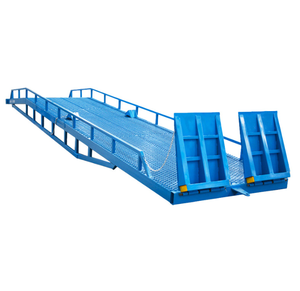 New Manual Hydraulic <strong>Loading</strong>/<strong>Unloading</strong> Mobile Boarding Bridge Steel Mobile Ramp for Forklift Container Climbing Truck - Product Image 1