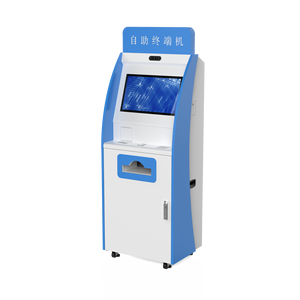 Quiosco de pantalla táctil de autoservicio de 21,5 pulgadas para banco con escáner de código QR y lector de tarjetas NFC Quiosco de autopedido - Product Image 1