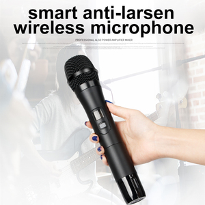Depusheng GT8M Professional 8-Channel Powerful Amplifier <strong>Mixer</strong> with Two Wireless Microphones for Stage Performance - Product Image 3