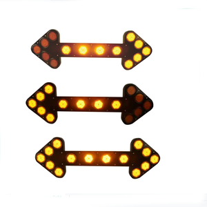Yeni ağır kamyon araba yönü LED ok uyarı ışığı büyük LED Strobe ok panoları ile kablosuz kontrol kutusu - Product Image 2