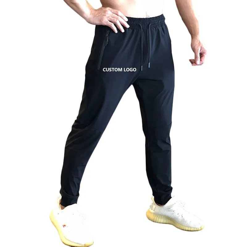 Sweatpants erkekler gevşek rahat koşu pantolon kapalı ayaklar nefes alıştırma külodu spor çabuk kuruyan erkek koşu pantolonu