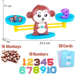 子供のためのおもちゃを学ぶ初期教育モンキーバランスカウント数学番号ボードゲーム - Product Image 2