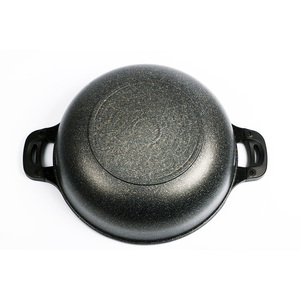 Phúc lợi Pan loạt đúc nhôm không dính đồ nấu nướng Jumbo chảo với lâu dài lớp phủ đá cẩm thạch - Product Image 4